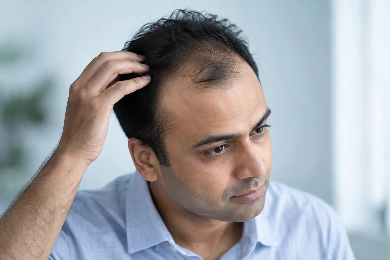 Illustrative adult scalp and hairline assessment
